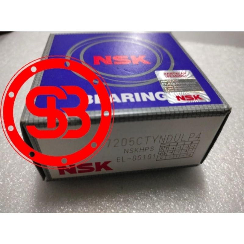 Bearing HIGH SPEED 7205 CTYNDULP4 SET NSK JAPAN ORIGINAL