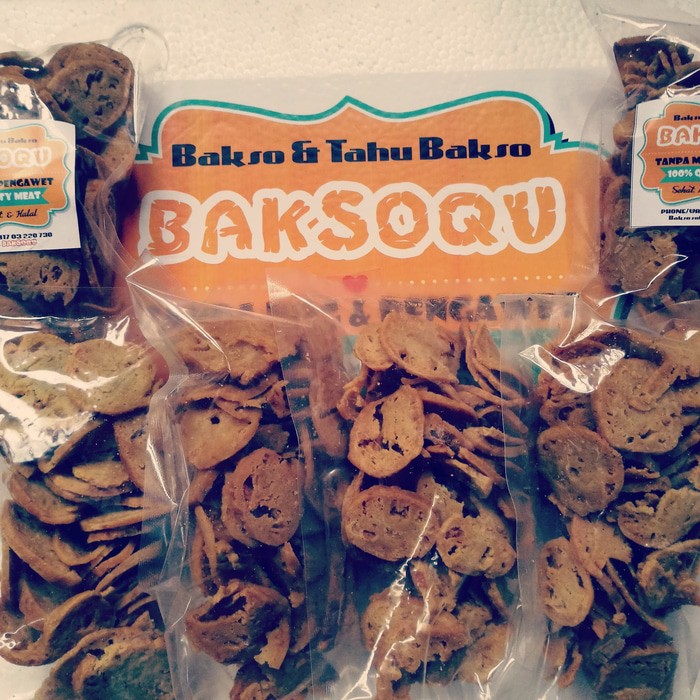 

Kripik Bakso Goreng (Basreng) BaksoQu Original & Pedas