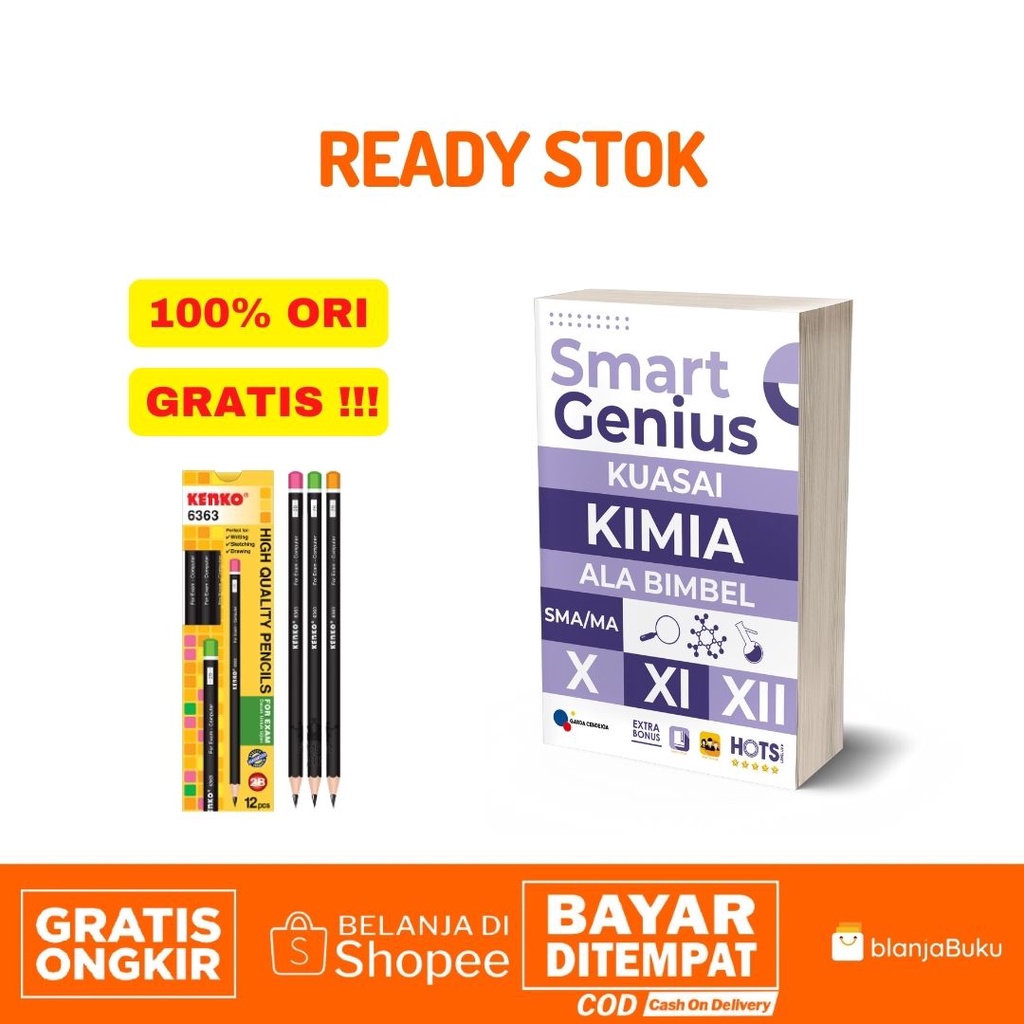 BUKU SMA TOP GENIUS FISIKA,KIMIA,BIOLOGI,MATEMATIKA / SMART GENIUS SMA/MA-SG KIMIA