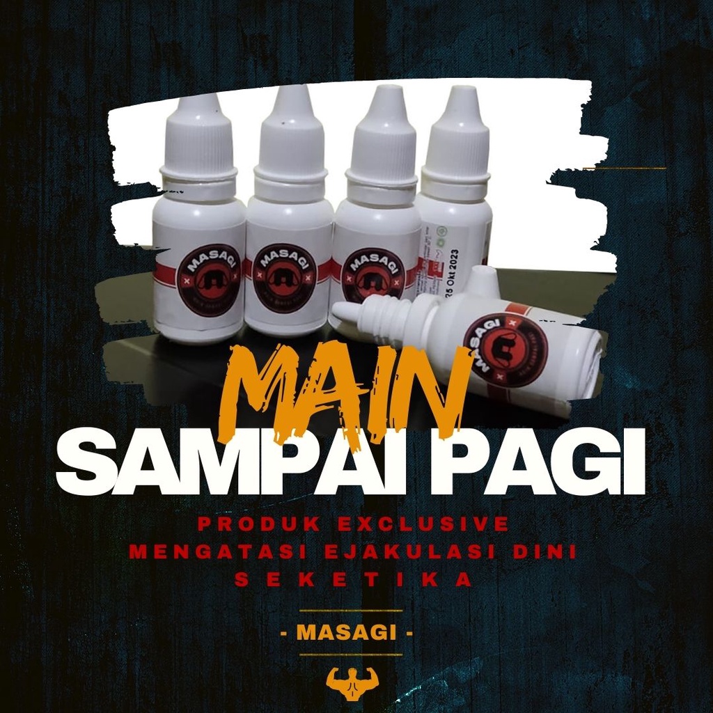 HOKI12 - MASAGI- Obat Kuat Pria Tahan Lama Sex Original 100% Herbal Oles Obat Eja-kulasi Dini Pria P