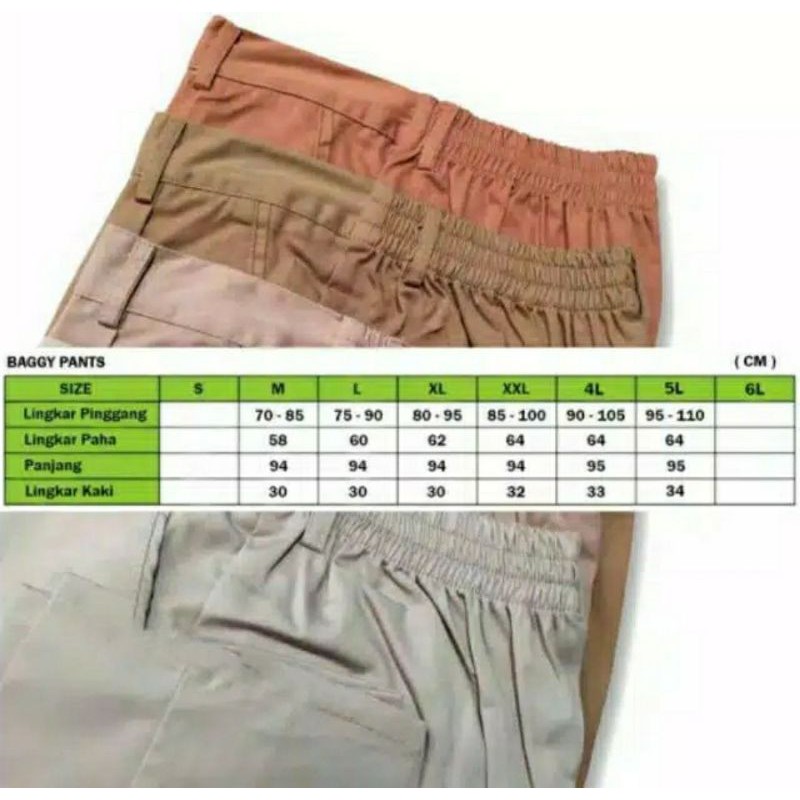 BAGGY PANTS JUMBO / BAGGY XXL / 4L / 5L / beggy jumbo / celana wanita jumbo / baggi pants