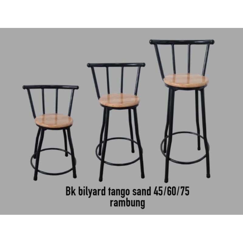 Kursi Bilyard/Bangku Sandaran Kayu/Bangku bar kayu