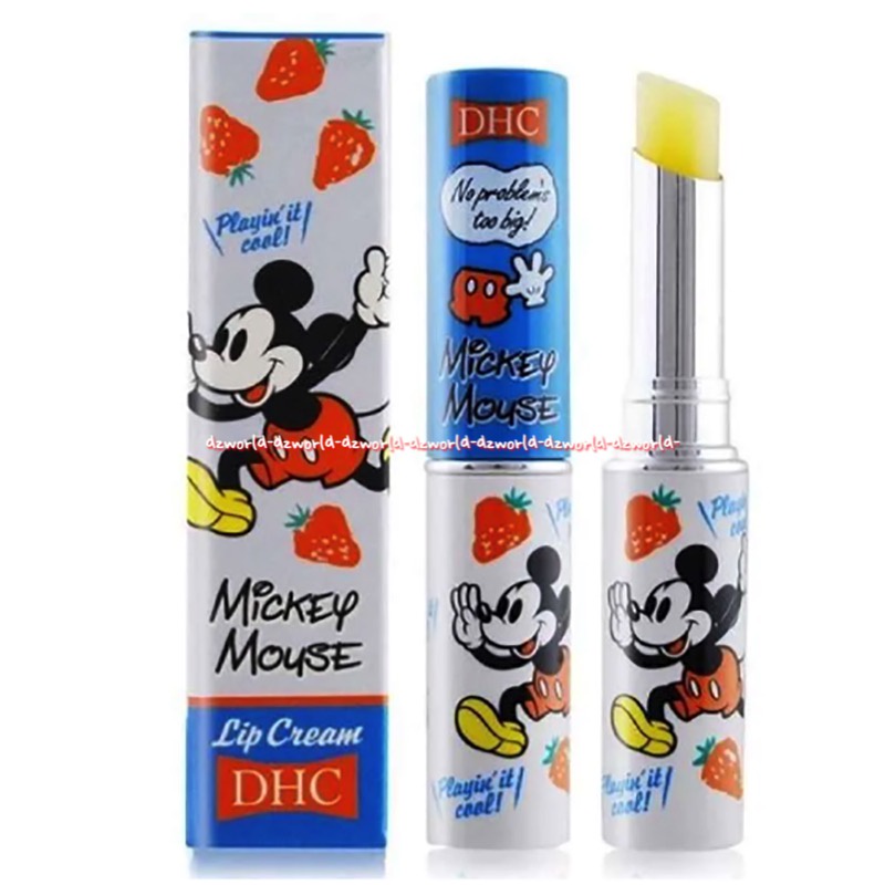 DHC Lip Cream 1.5g Lipgloss Pelembab Bibir Mickey Mouse Cinderella Edition Lip Gloss Made In Japan