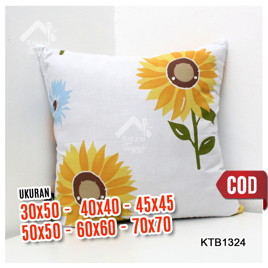 Sarung Bantal Sofa Ukuran 30x50, 40x40, 45x45, 50x50, 60x60, 70x70 KTB1324