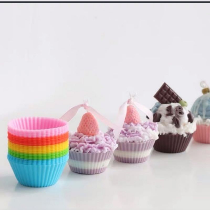 CETAKAN CUPCAKE SILIKON AESTHETIC/SILICONE MOLD MUFFIN /WADAH BENTO