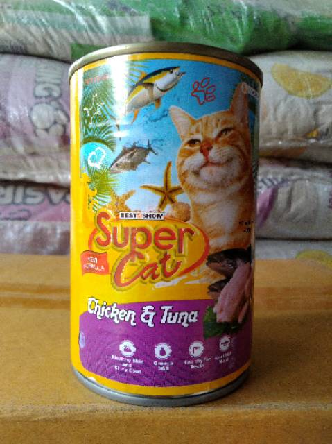 SUPERCAT Isi 12pc 400Gr Makanan Basah Kucing SUPER CAT