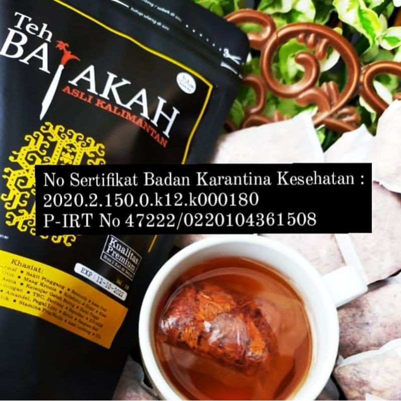 

Teh Herbal Langsung Seduh "BAJAKAH" Dijamin 100% Halal Teruji BPOM (Barang Tak Sampai Uang Kembali)