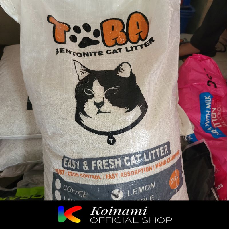 PASIR TORA 25 LITER / PASIR KUCING / PASIR GUMPAL / CAT LITTER