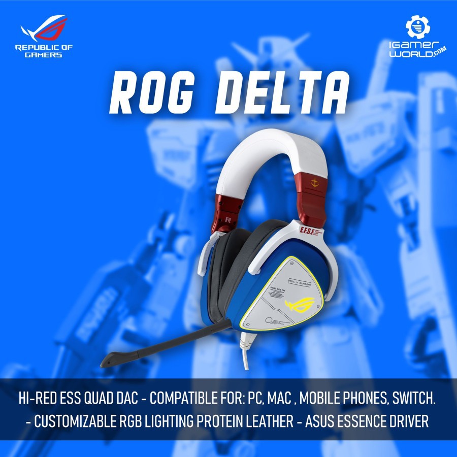 ASUS ROG Delta GUNDAM EDITION RGB Gaming Headset
