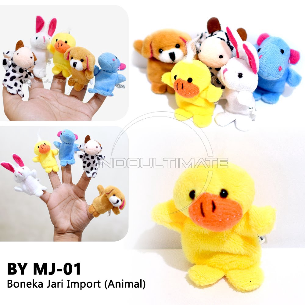 Boneka Jari BY MJ-01 Boneka Jari Binatang Animal Finger Puppets Boneka Cerita Boneka Dongen Boneka Bayi Boneka Anak