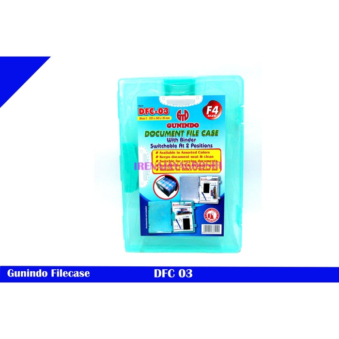 

READY FILE CASE DOCUMENT GUNINDO / BOX FILE ukuran f4 luas murah plastik - Putih BERKUALITAS