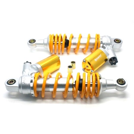 SHOCK / SOK / SKOK BELAKANG TABUNG TRIOVAL UK. 340MM PUTIH SCARLET