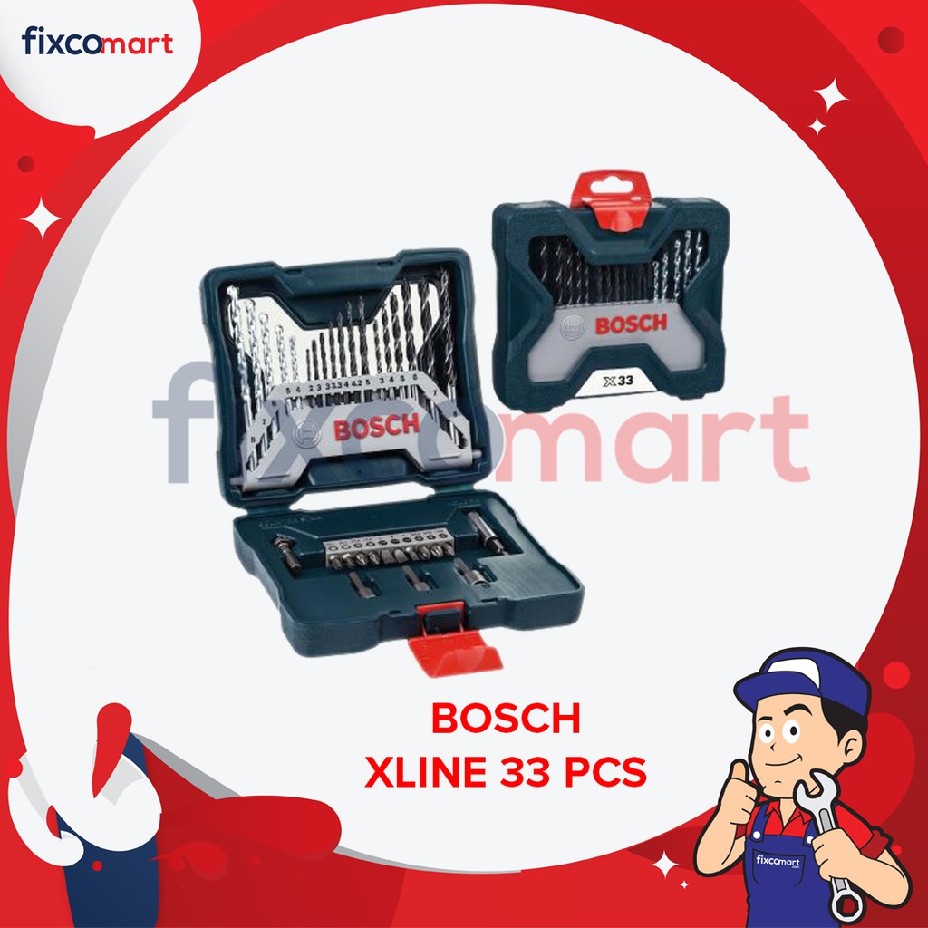 Bosch Mata Bor Set Xline 33 Pcs Mata Obeng X-Line