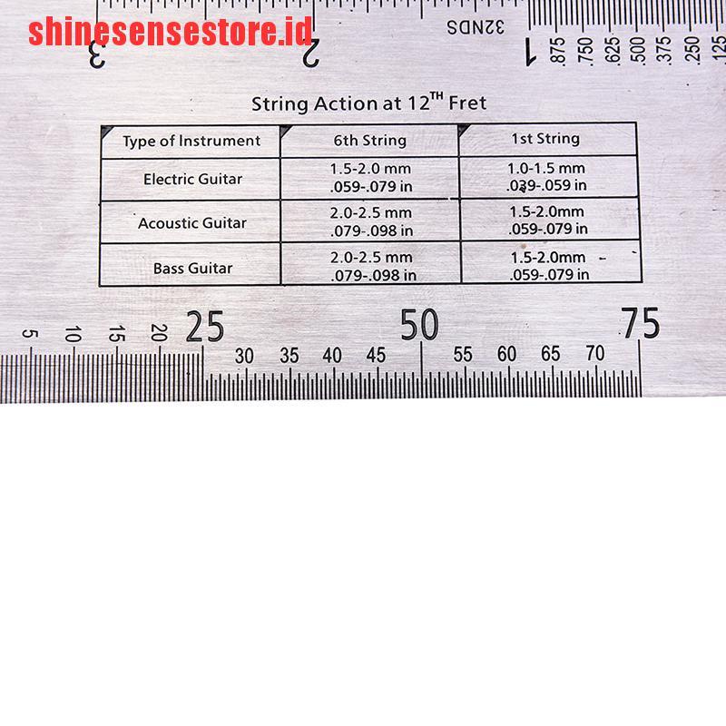 Penggaris Pengukur Senar Baja Pengaturan Luthier