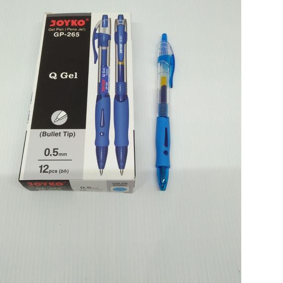 

☋ Pulpen Gel Joyko GP-265 Q-Gel 0.5mm BIRU (Perlusin) ♧