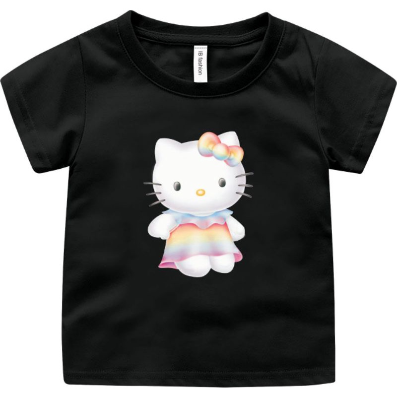 Kaos Anak Cewek Gambar Hello Kitty Atasan Anak Usia 2 Sampai 10 Tahun T shirt Anak Kaos Oblong Anka