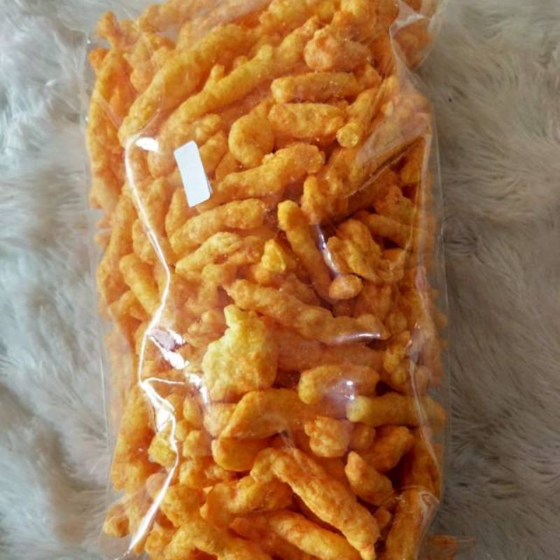 

Twis corn pedas dan gurih rasa jagung bakar -camilan-snack-makanan-jajan 250 gr.