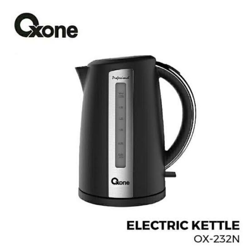 Oxone Teko Listrik Ox-232N Electric Kettle 1.7L- Hitam