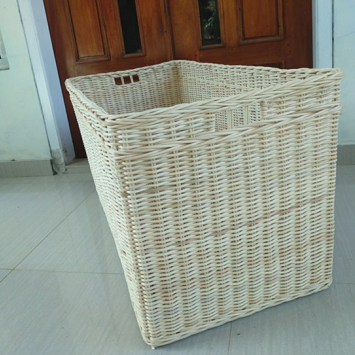 keranjang besar persegi kotak panjang jumbo penyimpanan 90x45x45 cm