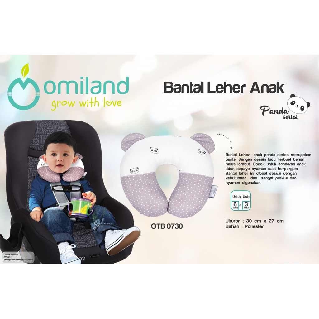 Omiland  Neck Pillow Bantal Leher Anak Panda Series - OTB 0730