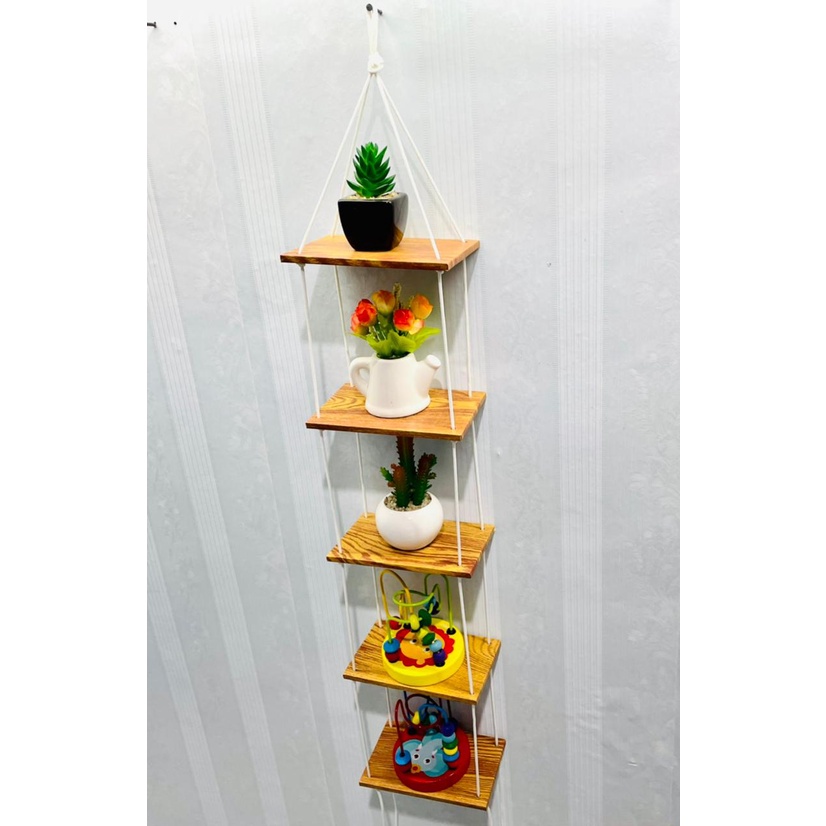 Rak Dinding Mini 5 Susun Kayu MDF Minimalis