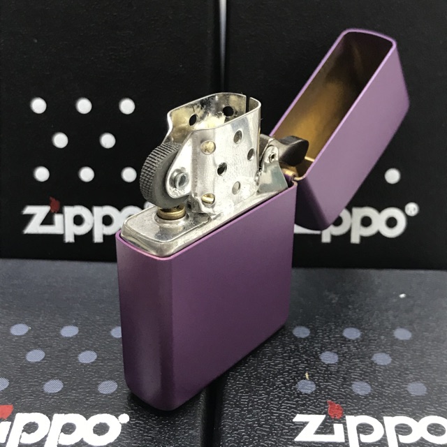 Zippo Matte Warna Ungu Grade Ori