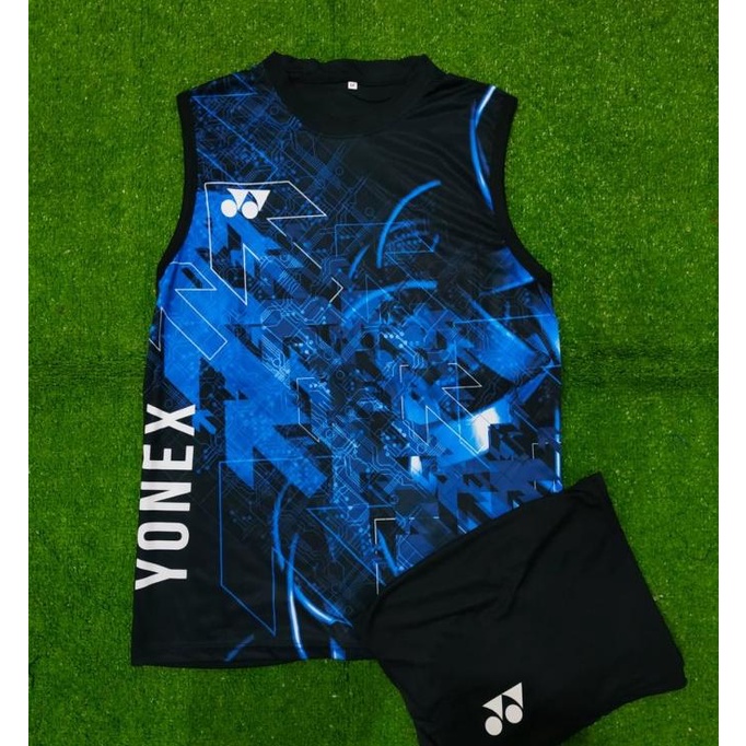 SETELAN SINGLET YNX 02 BAJU BADMINTON KAOS BULUTANGKIS GROSIR JERSEY