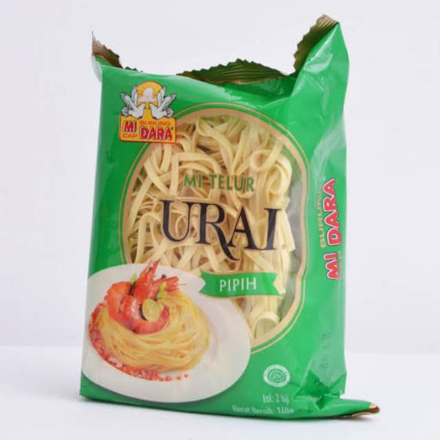 Mie Burung Dara Urai Pipih 140gr Harga 5pcs Shopee Indonesia