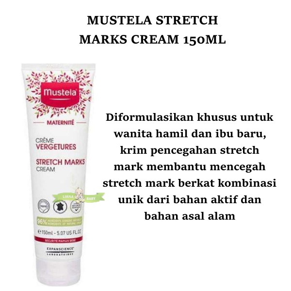 PERA102 MUSTELA STRETCH MARKS CREAM 150ML MEMUDARKAN STRETCH MARK exp bln 10 2023