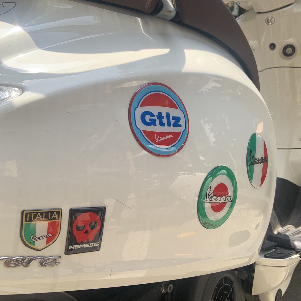 Stiker Magnet Reflektif 3d Dapat Digunakan Kembali Untuk Vespa Gts Gtv Lx Lxv Sprint 50 125 150 200 250 300ie