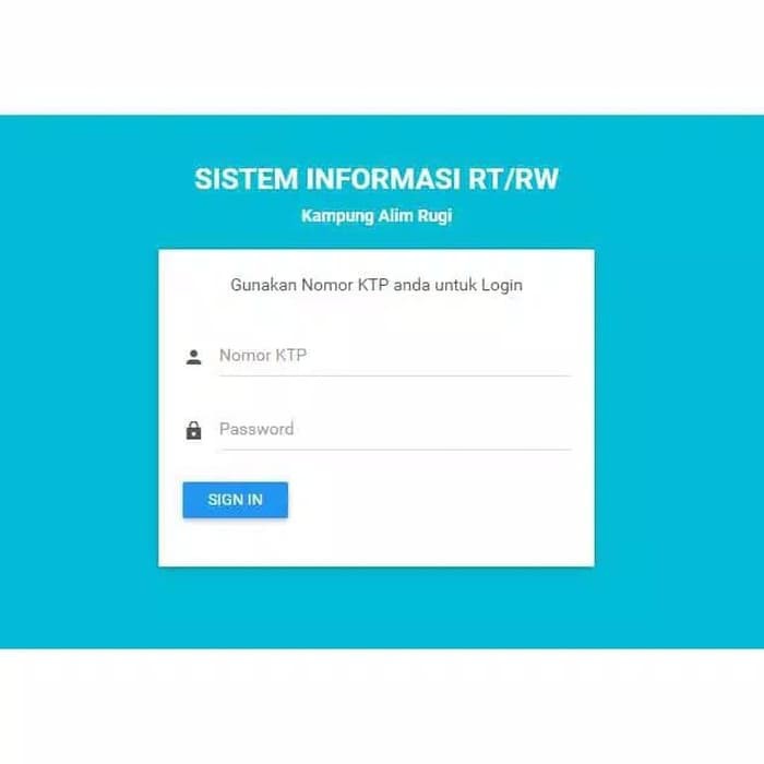 Source Code Sistem Informasi Manajemen RT/RW Berbasis Web