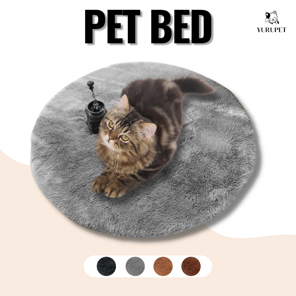 Tempat Tidur Kucing/ Cat Bet/ Karpet Kucing/ Bulat Besar 60x60