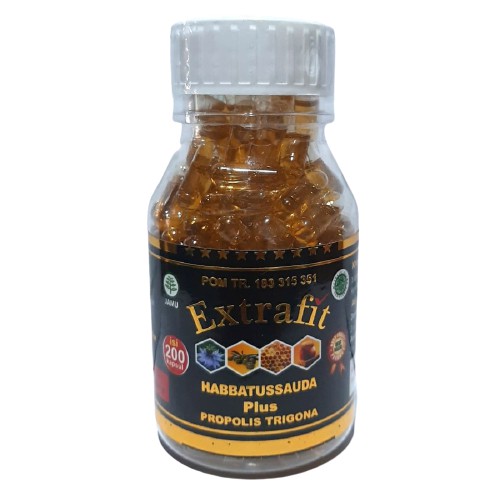 Kapsul Minyak Habbatussaudah Extrafit Plus Propolis Trigona isi 200 Habatusauda Ekstrafit