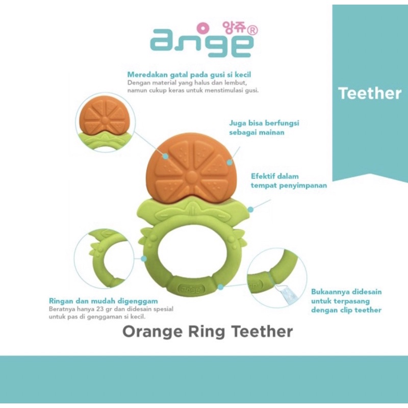 ANGE Fruit Ring Teether - Gigitan Bayi