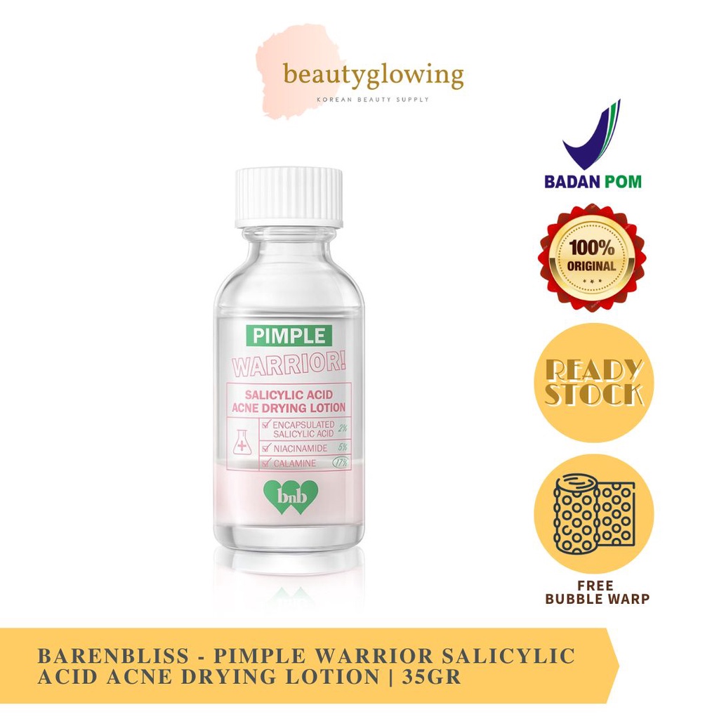 BNB barenbliss Pimple Warrior! Salicylic Acid Acne Drying Lotion 15g - Acne Spot Treatment Care