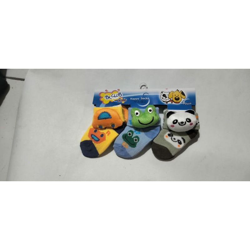 (12PASANG)RANDOM KAOS KAKI BAYI/BEBY BONEKA LUCU