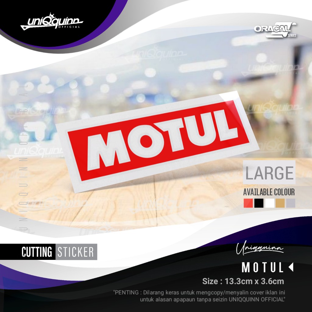 UQ Stiker Motul | Cutting Stiker Motul | Stiker Motor | Stiker Helm