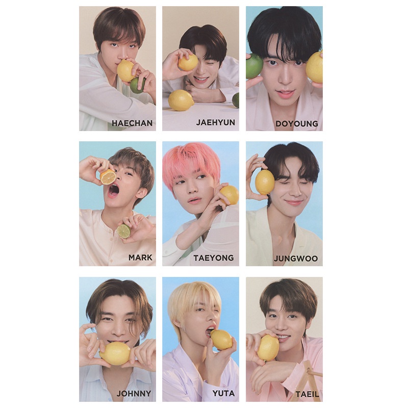 9pcs NCT127 Nature Republic Official VITAPAIR C Photocard Johnny Taeyong Yuta Jaehyun Mark Haechan