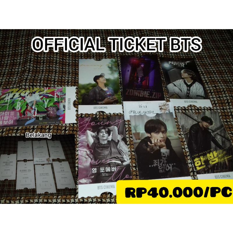 Official photo ticket bts