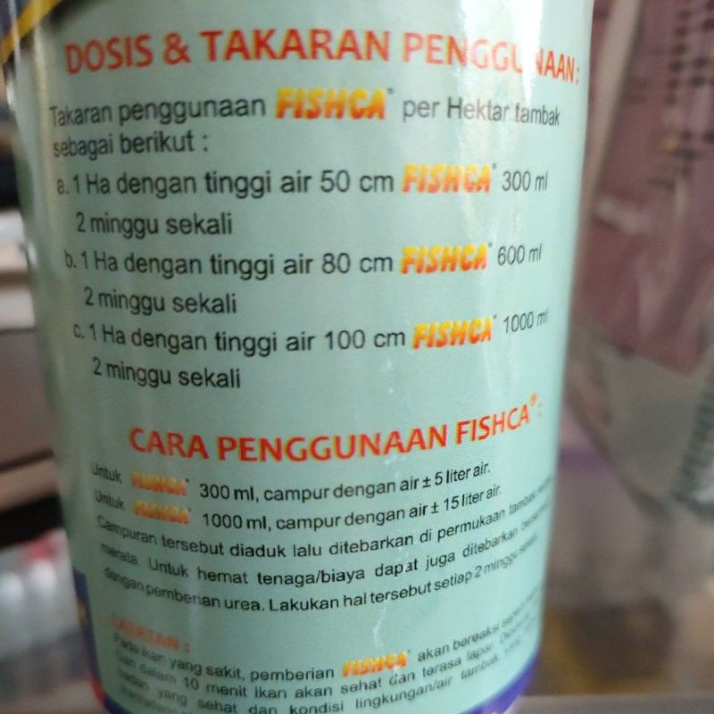 fishca antivirus dan penetral air tambak 300 ml