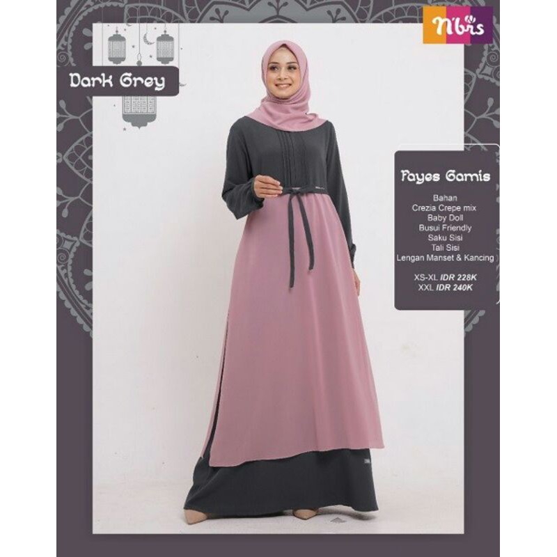 GAMIS FAYES SARIMBIT NIBRAS TERBARU 2021