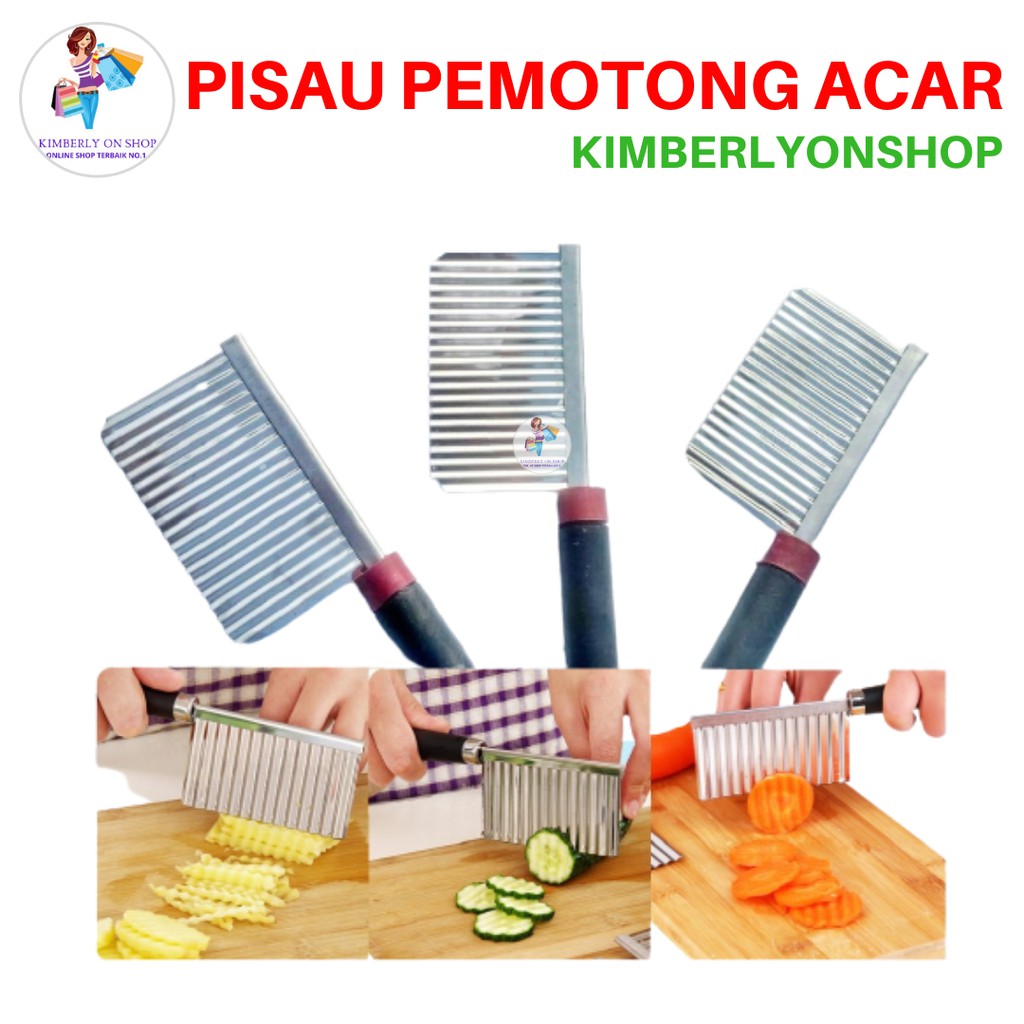 Kimberlyonshop Pisau Pemotong Acar Serbaguna Stainlees