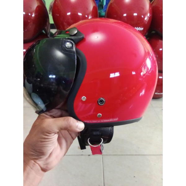 HELM RETRO ANAK JUNIOR starkidss (HNL)KACA Datar Usia 5-9 THN  ORIGINAL