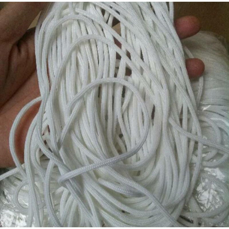

TALI KUR POY (1kg) 1000 Gram 3mm Putih Ratusan Meter. Rope Cord