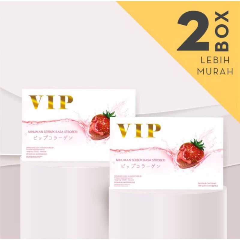 VIP COLLAGEN/ VIP COLLAGEN DRINK/ SUPLEMEN PEMUTIH KULIT/SUPLEMEN KECANTIKAN/KOLAGEN/MINUMAN KOLAGEN