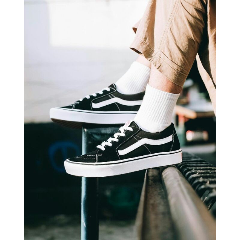VANS SK8 LOW COMFYCUSH BLACK WHITE ORIGINAL