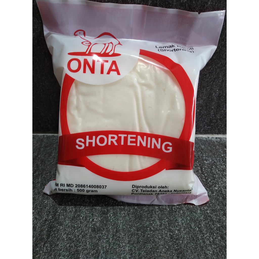 

ONTA SHORTENING 500 GR - mentega putih - lemak reroti