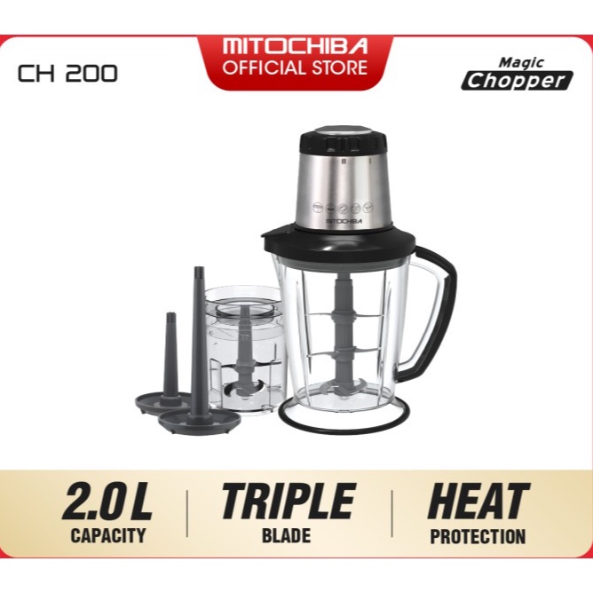 MITOCHIBA Food Magic Chopper CH-200 Blender 2L