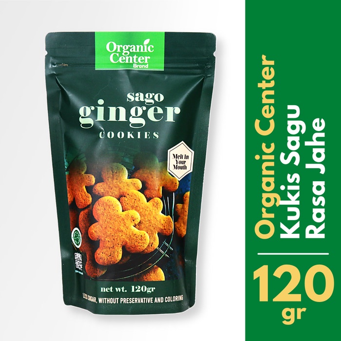 Organic Center - Sago Cookies Ginger 120gr /Kue kering Rasa jahe