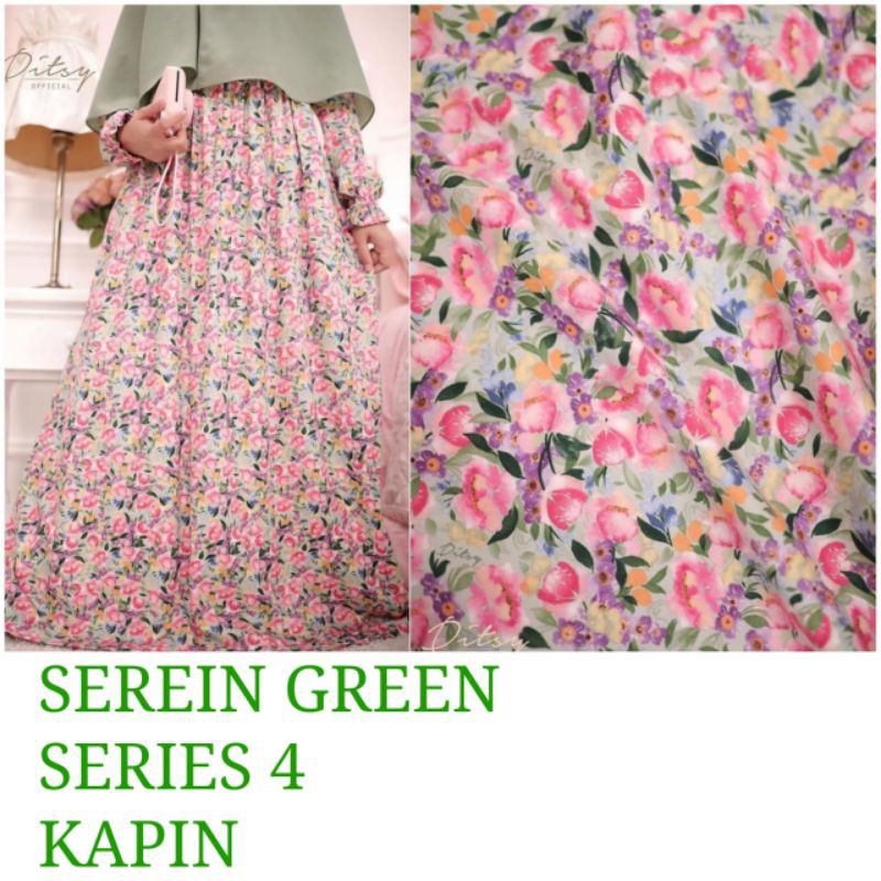 Ditsy Maret 2021 Serein Green size L